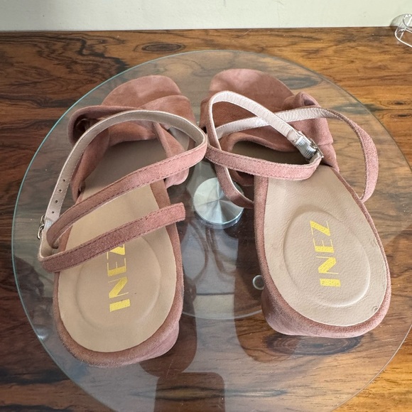 Inez Isabel Heels in Clay Pink Suede size 8.5 - Picture 13 of 16